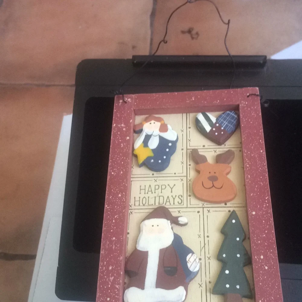 FINAL MARKDOWN 3D happy holidays Plaque